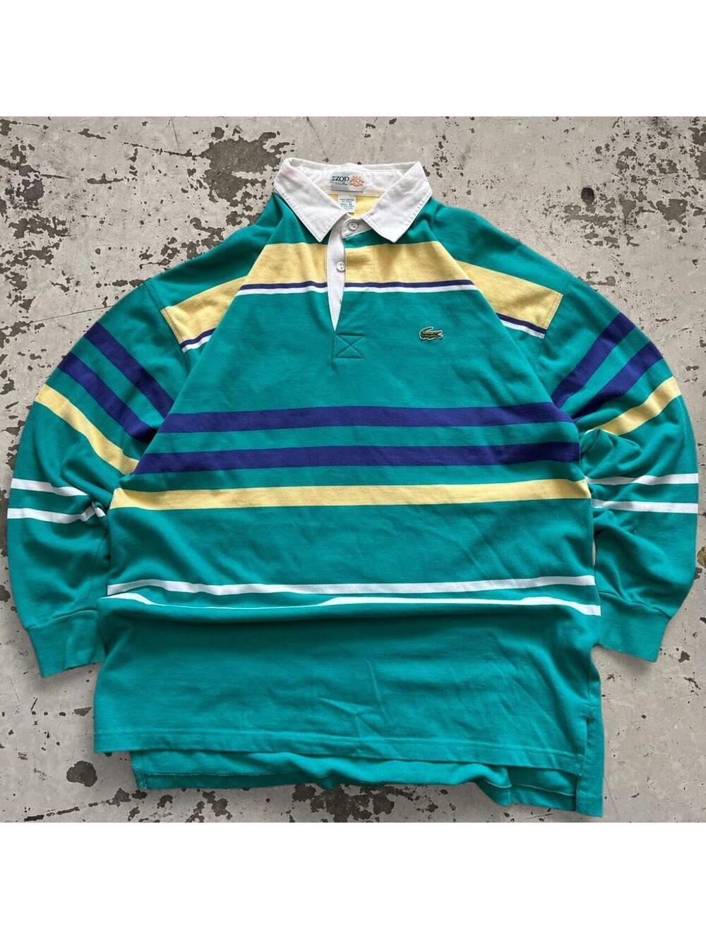 Mens Vintage Izod Lacoste polo shirt Size XL